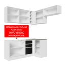 Ver imagem 6 de Armário de Cozinha Completa de Canto 349cm Branco/Preto Glamy Madesa 07