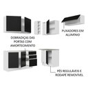 Ver imagem 5 de Armário de Cozinha Completa de Canto 349cm Branco/Preto Glamy Madesa 07