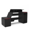Mesa Gamer E Escritório Xt Racer Space Two Politorno Preto/Vermelho - 2