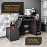 Mesa Gamer E Escritório Xt Racer Space Two Politorno Preto/Vermelho - 8