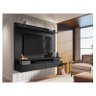 Painel para Tv Home Suspenso Ambiente Noruega Preto - Móveis Leão - 1