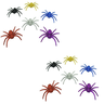 Kit 12 Aranhas de Halloween Decorativas Glitter - 1