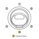 Ver imagem 3 de Banheira Hidromassagem Astra Ronde Super Luxo 160cmx160cmx40cm - 04 Jatos Branco Gel-Coat P4 com Aqu