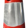 CONE DE PVC EMBORRACHADO (50CM) - LARANJA/REFLETIVO Diviseg - 3