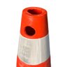 CONE DE PVC EMBORRACHADO (50CM) - LARANJA/REFLETIVO Diviseg - 2
