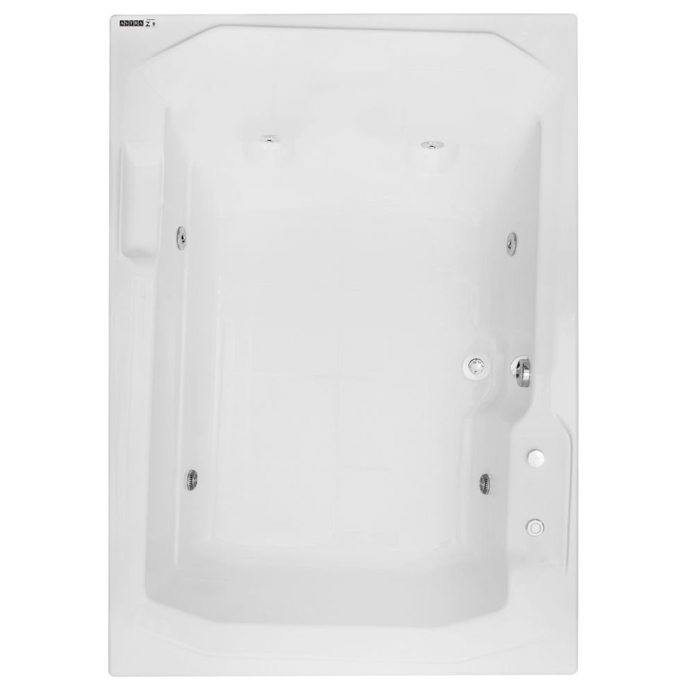 Banheira Hidromassagem Astra Prima Maggiore Luxo 170cmx120cmx44cm - 04 Jatos Branco Gel-Coat P6 sem - 2