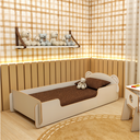 Ver imagem 2 de Cama Infantil Montessoriana Urso MDF com Grades Byhouse