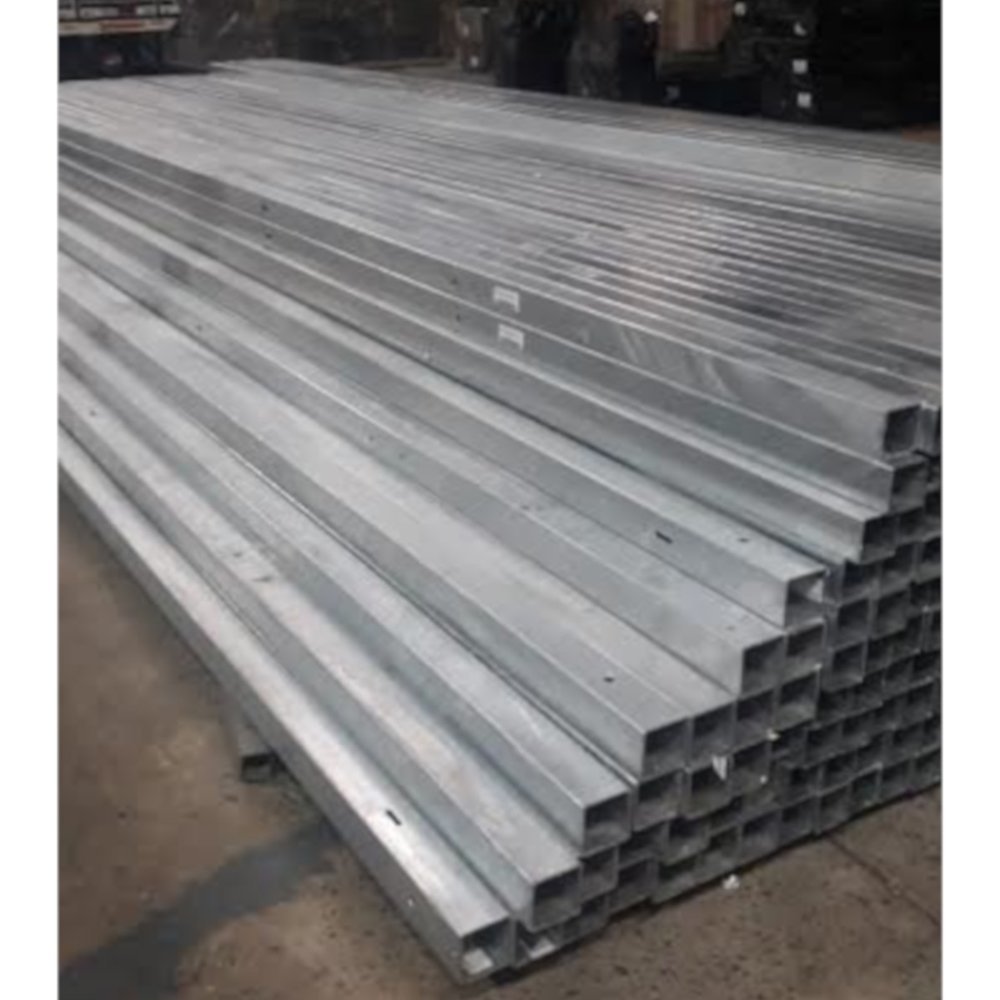 Poste Quadrado Galvanizado a Fogo 80mm x 80mm x 7,5 Metros AES Eletropaulo 021651 - 030 - PIPE - 2