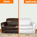 Ver imagem 5 de Adesivo Revestimento em Couro Sintético Branco 50x137cm