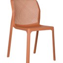 Ver imagem 1 de Cadeira para Sala de Jantar em Polipropileno Capri Marrom/Terracota