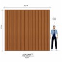 Ver imagem 6 de Painel Ripado para TV - 2700x3000x25 mm - Turim