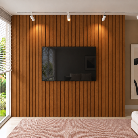 Painel Ripado para TV - 2700x3000x25 mm - Turim