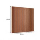 Ver imagem 2 de Painel Ripado para TV de até 115 Polegadas 270x230cm Turim