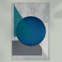 Ver imagem 5 de Placa Quadro Decorativo Abstrato Azul em Mdf 30x20cm Kit 3