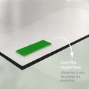 Ver mais imagens de Placa Quadro Decorativo Abstrato Azul em Mdf 30x20cm Kit 3