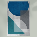 Ver imagem 3 de Placa Quadro Decorativo Abstrato Azul em Mdf 30x20cm Kit 3