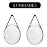 2 Espelho Preto Maquiagem Redondo Redecore Conjunto De Espelho - 4