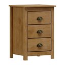 Ver imagem 6 de Conjunto 3 Peças Escrivaninha + Armário 2 Portas Gaveteiro 3 Gavetas 100% Madeira Maciça - Topázio Freijó