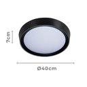 Ver imagem 3 de Plafon Nordecor Meny 2346 Led 29w 40cm Bivolt Preto