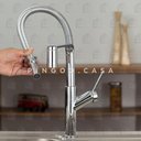 Ver imagem 4 de Torneira Para Cozinha Gourmet Misturador Monocomando Piranga Pingoo.casa - Prata