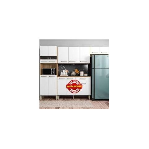Cozinha Parana Versalhes 3 Peças Freijo/supremo 250 Cm Kits Parana