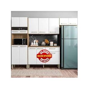 Cozinha Parana Versalhes 3 Peças Freijo/supremo 250 Cm Kits Parana