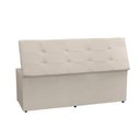 Ver imagem 5 de Kit Cabeceira e Calçadeira Baú King 1,95m Berlim Suede - Pallazio