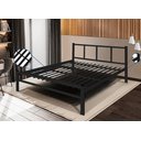 Ver imagem 1 de Cama de Casal 1,40 Int. de Tubolar/aço Alojamentos.:cama Casal/preto