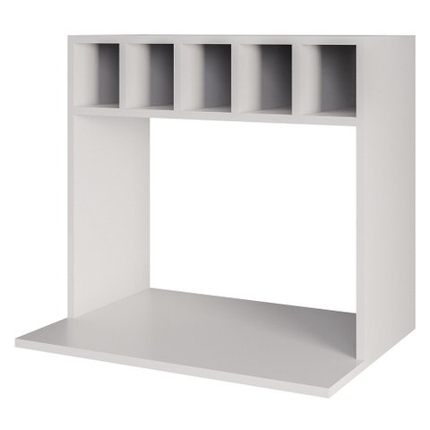 Suporte Micro-ondas Forno Armário Aéreo com Adega 60cm Lótus M24 Branco - Mpozenato