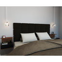 Ver imagem 1 de Cabeceira Para Cama Box Casal 1,60x55 Estofada - Preto/Suede