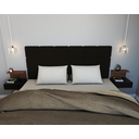 Ver imagem 3 de Cabeceira Para Cama Box Casal 1,60x55 Estofada - Preto/Suede