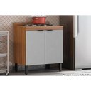 Ver imagem 1 de Balcão de Cozinha Modulado Firenze 2 Portas MDP 80cm Amendola Nude Demóbile
