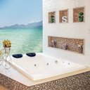 Ver imagem 2 de Banheira Hidromassagem Astra Prima Maggiore Super Luxo 170cmx120mx44cm - 06 Jatos Branco Gel-Coat P5
