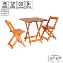 Ver imagem 5 de Conjunto Dobrável 70 x 70 com 2 Cadeiras Dobráveis Mel - m.B Móveis