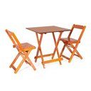 Ver imagem 1 de Conjunto Dobrável 70 x 70 com 2 Cadeiras Dobráveis Mel - m.B Móveis