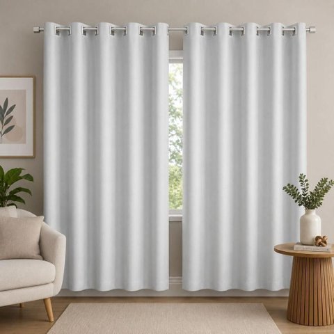 Cortina Semi Blackout Branco Consumo 5,10x2,60m Doural