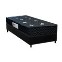 Ver imagem 1 de Conjunto Box Solteiro: Colchão Anatômico Paropas Ag65 Sofistic Gray + Base Crc Suede Black (88x188