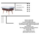 Ver imagem 5 de Poltrona Reclinável 3 Posições com Puff Roma em Linho Premium Bege Caramelo