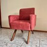 Poltrona Canadá Suede Terracota Pés de Madeira Montagem Fácil - 7