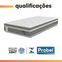 Ver imagem 6 de Cama Box Baú Colchão Solteiro Molas Ensacadas Euro In Up 88x188x67cm Cinza / Branco Probel