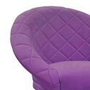 Ver imagem 4 de Kit 2 Cadeiras Sala de Estar Liz Veludo Roxo