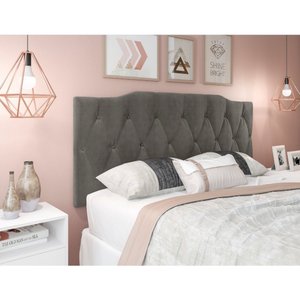 PAINEL CAMA BOX SUSPENSA NICOLE GRAFITE  1.40