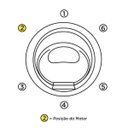 Ver imagem 3 de Banheira Hidromassagem Astra Firenze Luxo 140cmx140mx45cm - 04 Jatos Branco Gel-Coat P2 com Aquecedo