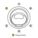 Ver imagem 3 de Banheira Hidromassagem Astra Firenze Luxo 140cmx140mx45cm - 04 Jatos Branco Gel-Coat P2 com Aquecedo