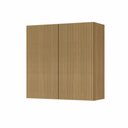 Ver imagem 3 de Armário Aéreo Modular 2 Portas Nesher Rainha 80cm Ripado 100% Mdf