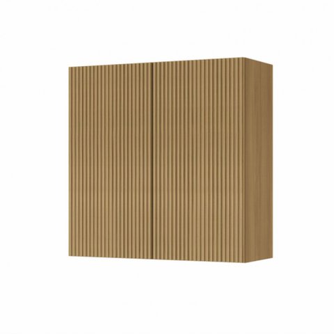 Armário Aéreo Modular 2 Portas Nesher Rainha 80cm Ripado 100% Mdf