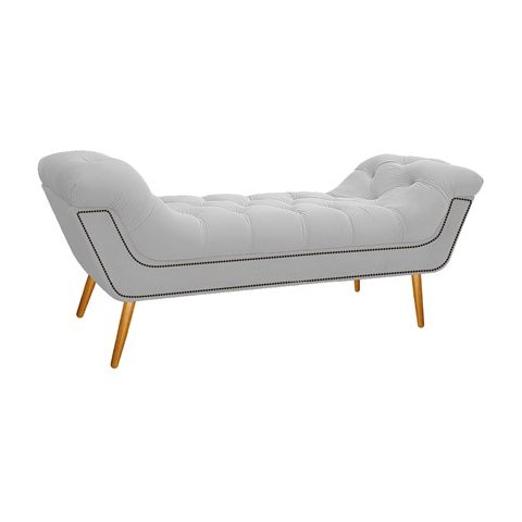 Calçadeira Madrid 195 cm Suede Branco