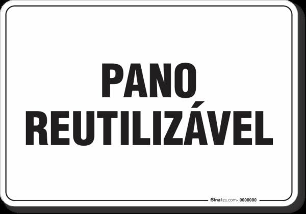 PLACA ORGANIZAÇÃO PANO REUTILIZÁVEL - 1