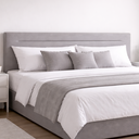 Ver imagem 1 de Cabeceira P/ Cama King Moderna Estofada Suede 213cm Cinza