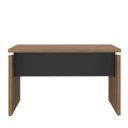 Ver imagem 7 de Mesa para Escritório Escrivaninha Tamburato Mdp Nogal/preto